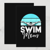 Swim Team Mam Mor School Swimming Meet Swimmer Kaart (Voorkant / Achterkant)