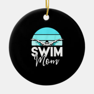 Swim Team Mam Mor School Swimming Meet Swimmer Keramisch Ornament