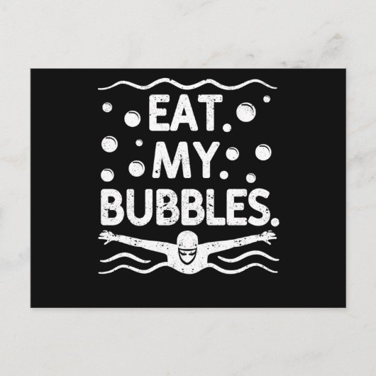 Swim team swimmer funny swimming lover briefkaart (Voorkant)