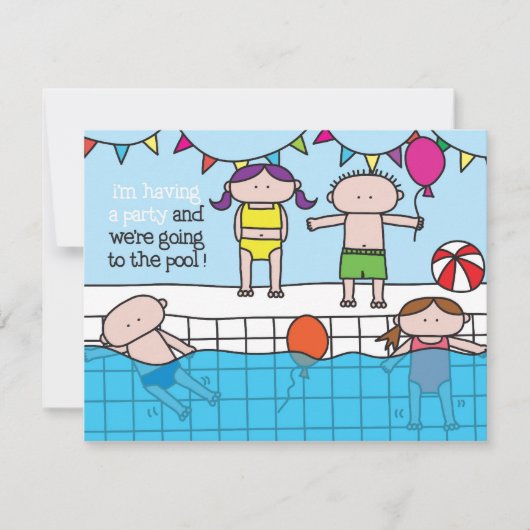 Swim - Uitnodiging (Voorkant)