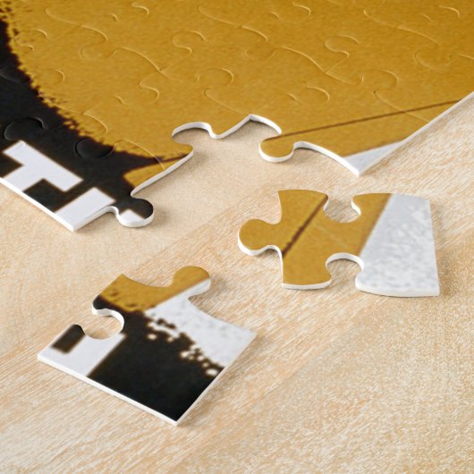 Swim voor de gezondheid in veilige en zuivere pool legpuzzel (Zijkant)