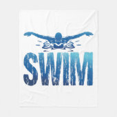 Swim -  zwemmer fleece deken (Voorkant)