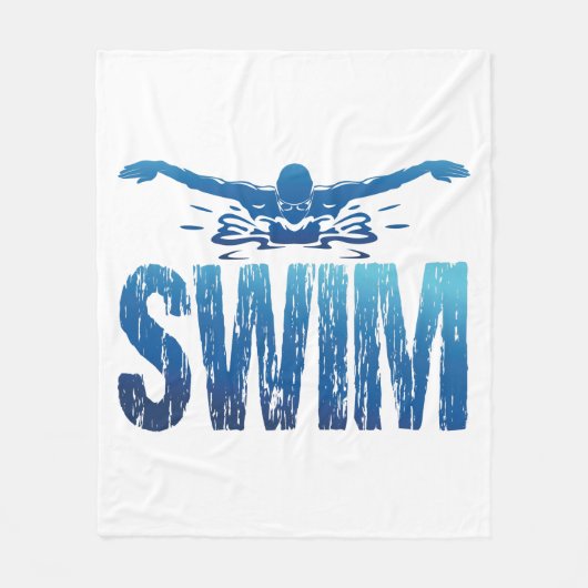Swim - zwemmer fleece deken (Voorkant)