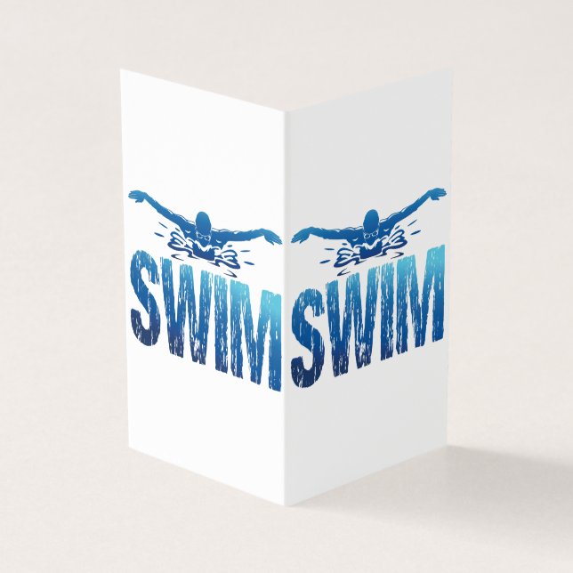 Swim -  zwemmer kaart (Buitenkant)