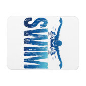 Swim -  zwemmer magneet (Horizontaal)