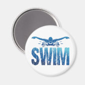 Swim -  zwemmer magneet (Voorkant / Achterkant)