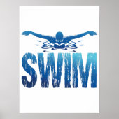 Swim - zwemmer poster (Voorkant)