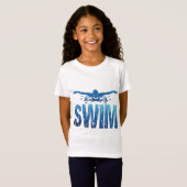 Swim -  zwemmer t-shirt (Voorkant volledig)