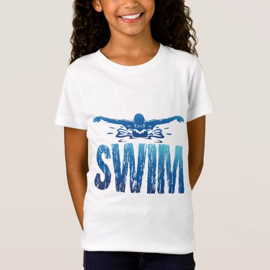 Swim -  zwemmer t-shirt (Voorkant)