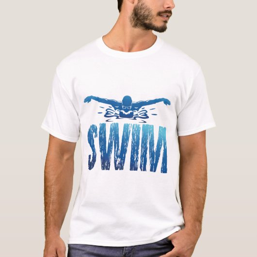 Swim -  zwemmer t-shirt (Voorkant)