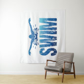 Swim - zwemmer wandkleed (In situ)