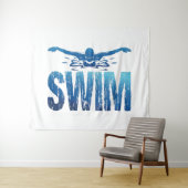 Swim - zwemmer wandkleed (In Situ (horizontaal))