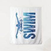 Swim - zwemmer wandkleed (Voorkant)