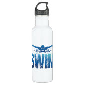 Swim -  zwemmer waterfles  (Voorkant)