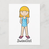 SwimGirl Briefkaart (Voorkant)