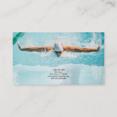 Swimmer Coach Visitekaartje (Achterkant)