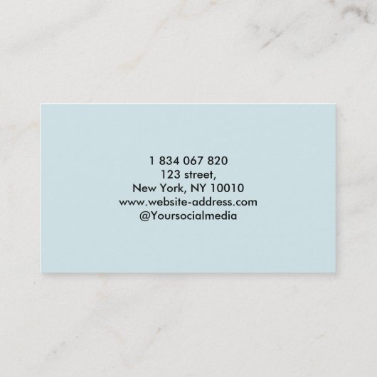 Swimmer Coach Visitekaartje (Achterkant)