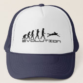 Swimmer Evolution Swim Swimming Sport Trucker Pet (Voorkant)