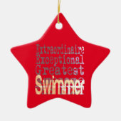 Swimmer Extraordinaire Keramisch Ornament (Voorkant)