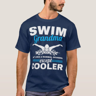 Swimmer Grandmoeder Swim Grandma Swimming T-shirt