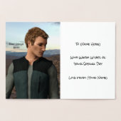 Swimmer in Silver - Upload een Foto en pas aan Folie Kaarten (Binnen)