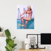 Swimmer omhoog poster (Thuiskantoor)