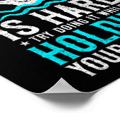 Swimmer Swim terwijl u uw borstvlieg vasthoudt Poster (Hoek)