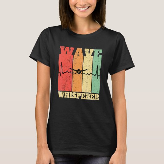 Swimmer Swimming Wave Whisperer T-shirt (Voorkant)