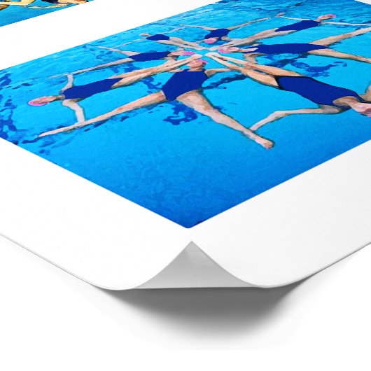 Swimmer Synchronized Swimming Poster (Hoek)