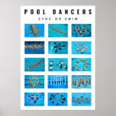 Swimmer Synchronized Swimming Poster (Voorkant)