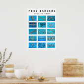 Swimmer Synchronized Swimming Poster (Keuken)