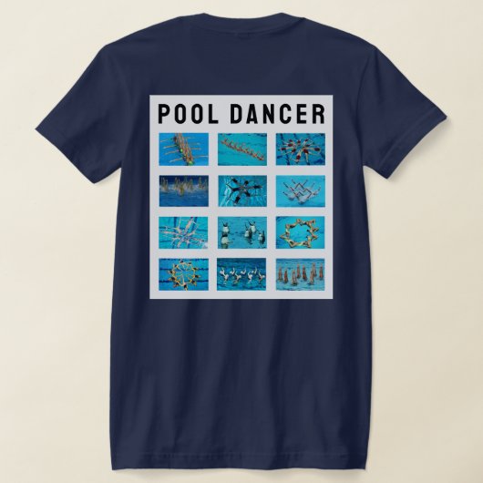 Swimmer Synchronized Swimming T-shirt (Laag Achter)