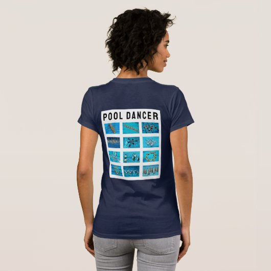 Swimmer Synchronized Swimming T-shirt (Achterkant volledig)