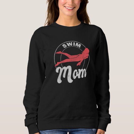 Swimmer Women Swimming Mother Swim Mom Trui (Voorkant)