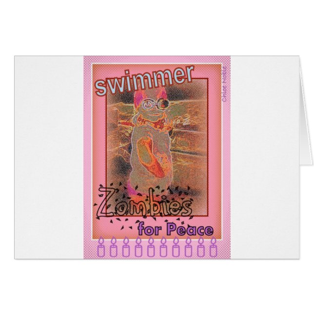 "Swimmer Zombies for Peace" (Voorkant Horizontaal)