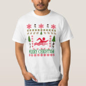 SWIMMERRY CHRISTMAS ..png T-shirt (Voorkant)