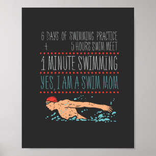Swimmimg Mama Poster