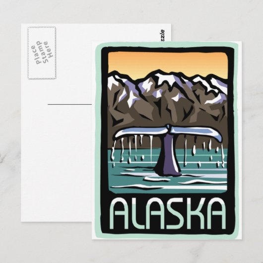 Swimmin' in Alaska Briefkaart (Voorkant / Achterkant)