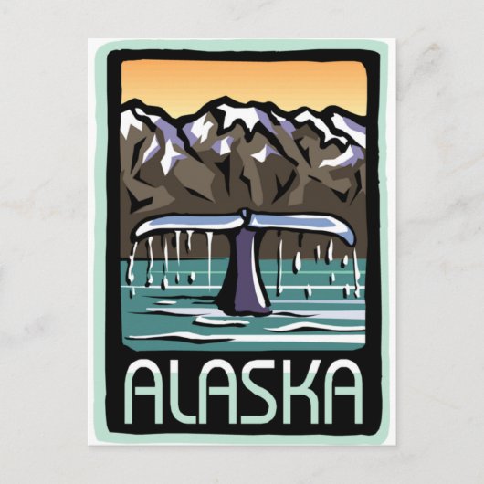 Swimmin' in Alaska Briefkaart (Voorkant)