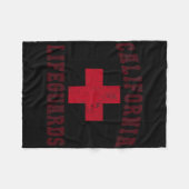 Swimming California Lifeguards Off Duty Vacay Life Fleece Deken (Voorkant (Horizontaal))