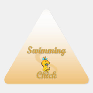 Swimming Chick Sticker