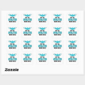 Swimming Club Swimmer zweminstructeur Vierkante Sticker (Vel)