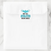 Swimming Club Swimmer zweminstructeur Vierkante Sticker (Tas)