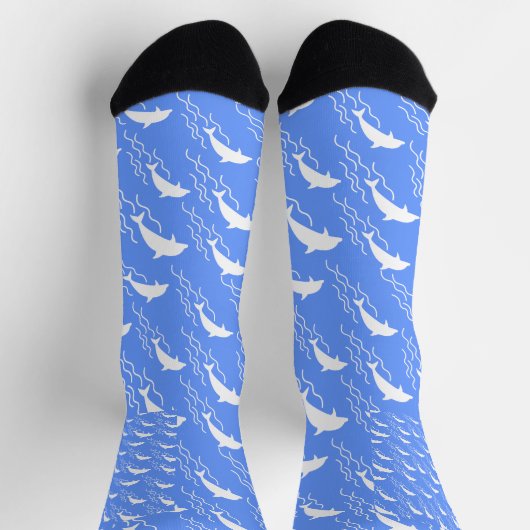 Swimming dolphins pattern sokken (Top)