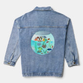 swimming fish bath denim jacket (Achterkant)