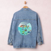swimming fish bath denim jacket (Hangar)