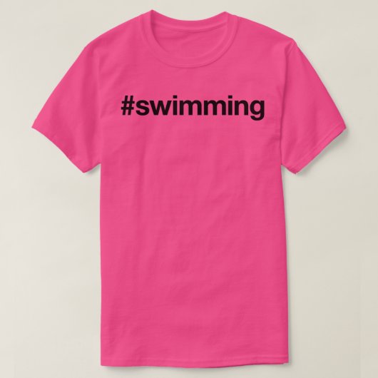 SWIMMING Hashtag T-shirt (Design voorkant)