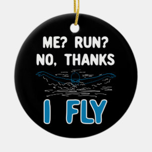 Swimming - I Fly Keramisch Ornament
