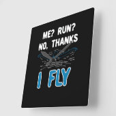Swimming - I Fly Vierkante Klok (Hoek)