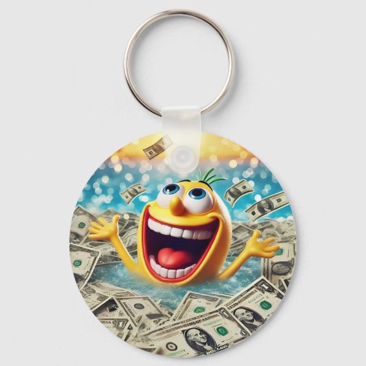 swimming in money sleutelhanger (Voorkant)